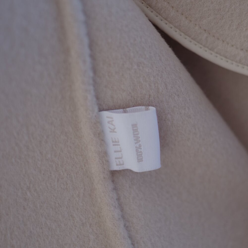 Ellie Kai wool Blush Pink wool Open coat jacket XS - Picture 8 of 9